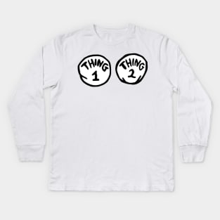 Thing 1 and Thing 2 Kids Long Sleeve T-Shirt